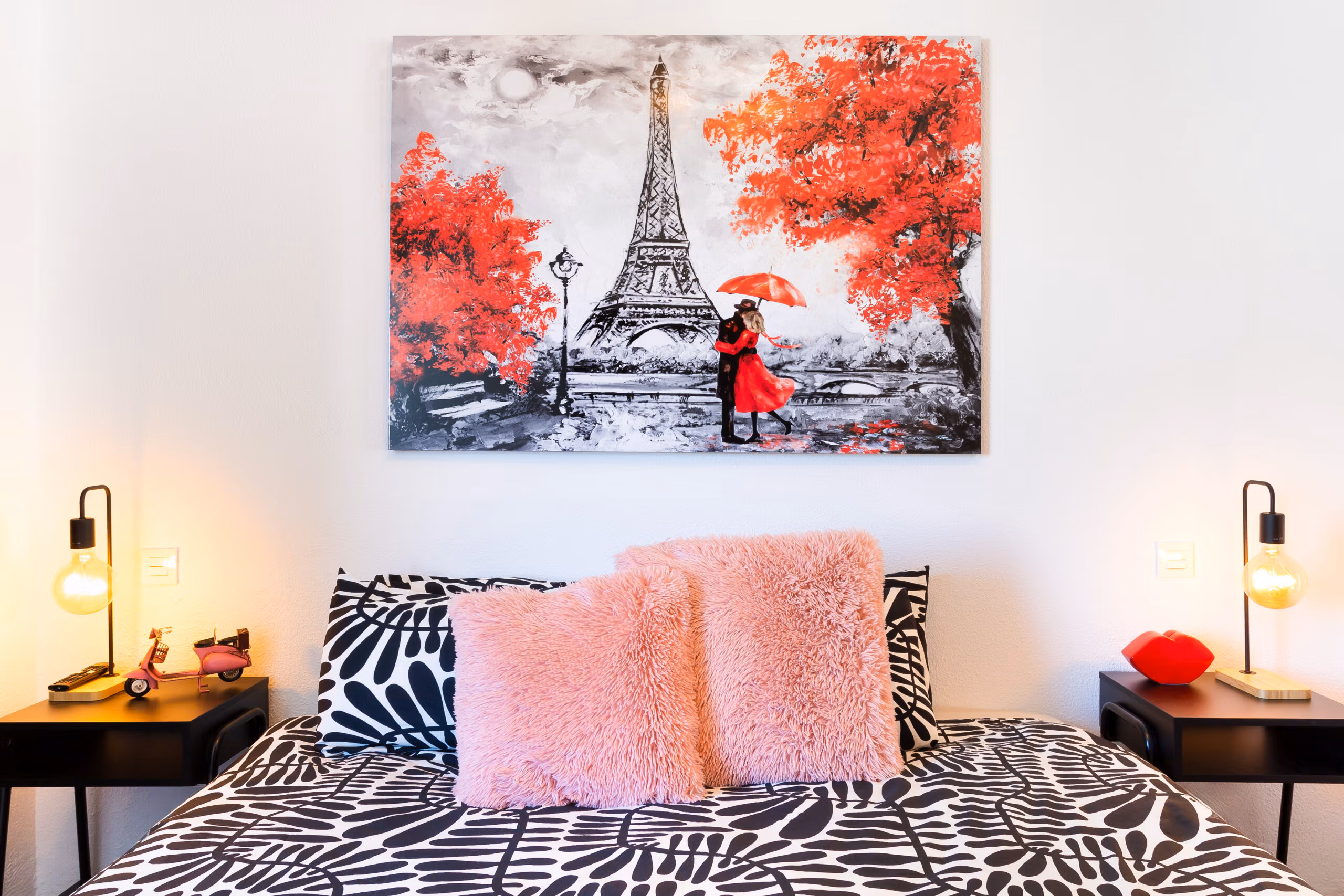 wall in a cosy bedroom photographed in puerto rico in gran canaria at arizona lounge